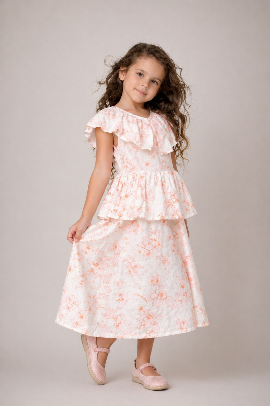 Vestido bobos floreado