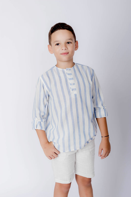 Camisa rayas celeste