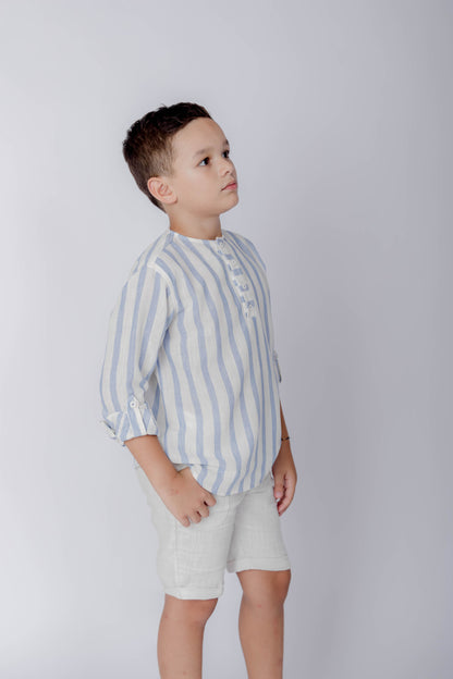 Camisa rayas celeste