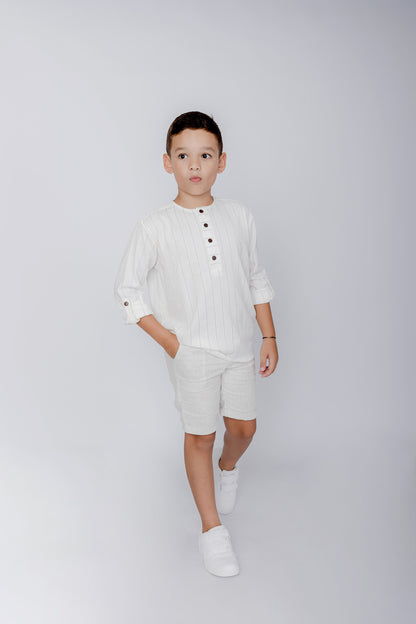 Camisa blanca lino