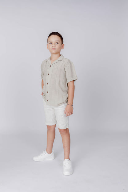 Camisa lino verde