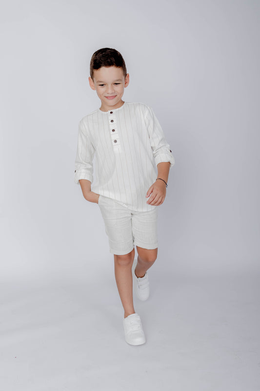 Camisa blanca lino